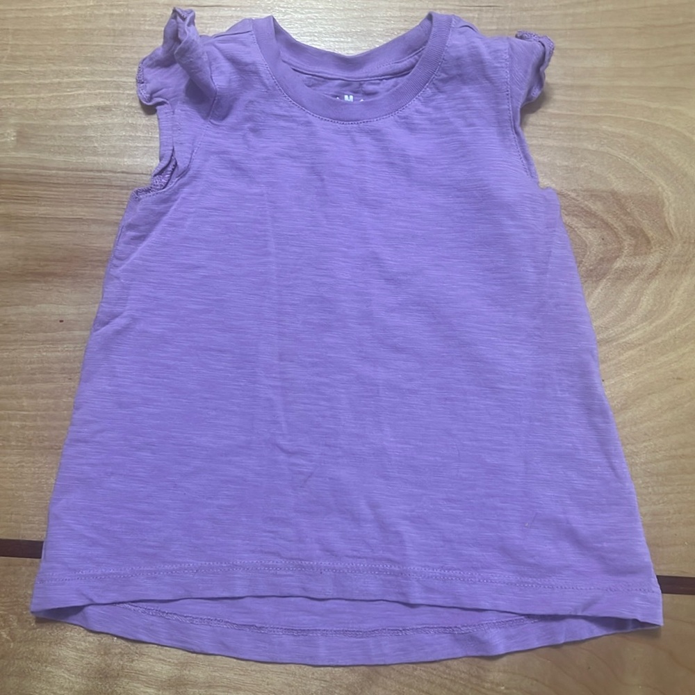 Primary Flutter Sleeve Tee, Violet